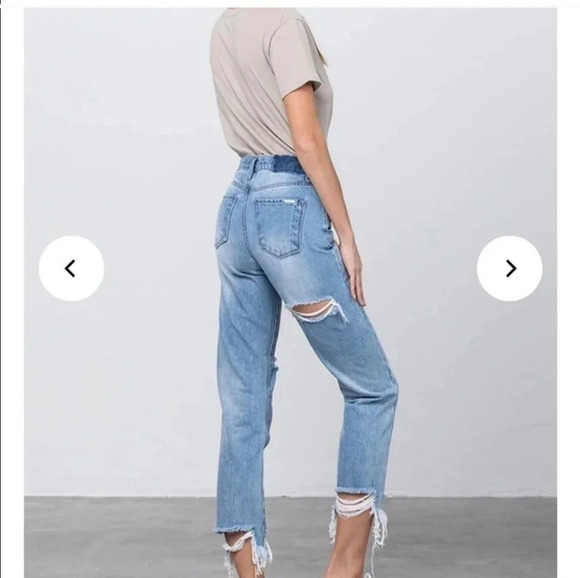 Insane Genes High Waisted Tapered Jeans - Picture 2 of 14